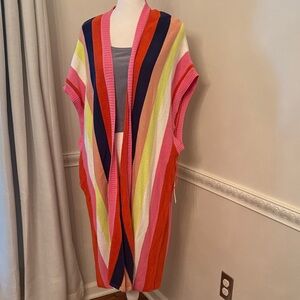Anthropologie Striped Kimono Sweater Cardigan